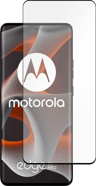 Just In Case Full Cover Motorola Edge 50/ Edge 50 Pro Screenprotector Zwart