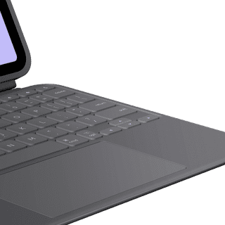 Logitech Combo Touch Apple iPad Pro 11" (2025/2024) Toetsenbord Hoes QWERTY Grijs