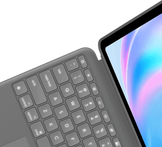 Logitech Combo Touch Apple iPad Air 13" (2026/2025/2024) Toetsenbord Hoes QWERTY Grijs