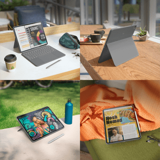 Logitech Combo Touch Apple iPad Air 13" (2026/2025/2024) Toetsenbord Hoes QWERTY Grijs