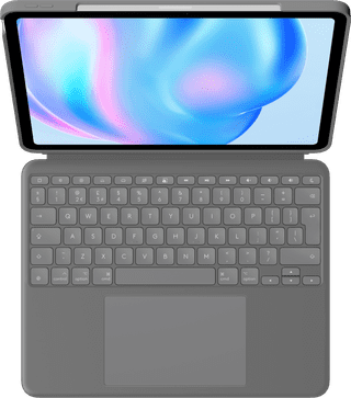 Logitech Combo Touch Apple iPad Air 13" (2026/2025/2024) Toetsenbord Hoes QWERTY Grijs