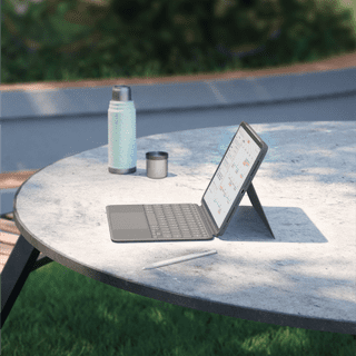 Logitech Combo Touch Apple iPad Air 11" (2026/2025/2024) Toetsenbord Hoes QWERTY Grijs