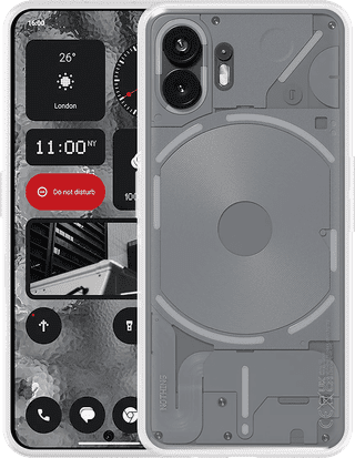 Just in Case Soft Design Nothing Phone (2) Back Cover Transparant