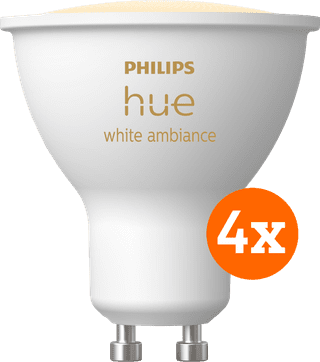 Philips Hue White Ambiance GU10 4-pack