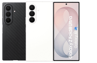 Samsung Galaxy Z Fold 8 Ultra 256GB Wit 5G + Carbon Back Cover met Magneet Zwart