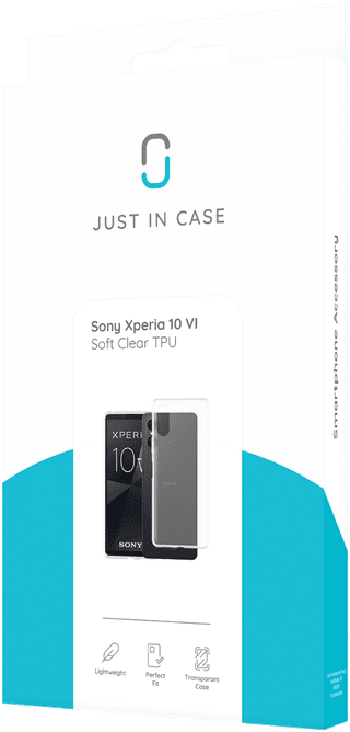 Just in Case Soft Design Sony Xperia 10 VI Back Cover Transparent
