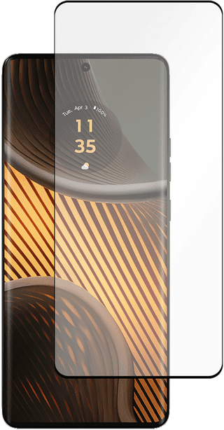 Just In Case Full Cover Motorola Edge 50 Ultra Screenprotector Zwart