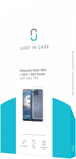 Just in Case Soft Design Moto G04/G04S/G24/G24 Power Back Cover Transparent