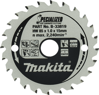 Makita Cirkelzaagblad Laminaat Specialized 85x15x1,0 24T
