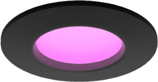 Philips Hue inbouwspot Slim - White and color - 90mm - zwart