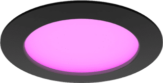 Philips Hue inbouwspot Slim - White and color - 170mm - zwart