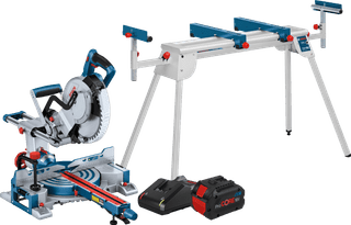 Bosch Professional GCM 18V-254 D + ProCORE 18V 8,0 Ah + Onderstel