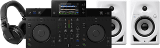 Alpha Theta XDJ-AN + Pioneer DJ DM-50D-BT Wit + Pioneer DJ HDJ-X7