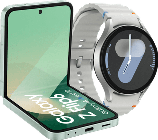 Samsung Galaxy Z Flip 6 256GB Mint 5G + Samsung Galaxy Watch 7 Zilver 44mm