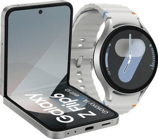 Samsung Galaxy Z Flip 6 256GB Zilver 5G + Samsung Galaxy Watch 7 Zilver 44mm