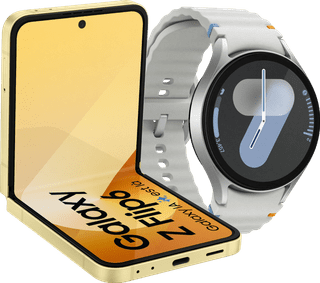 Samsung Galaxy Z Flip 6 512GB Geel 5G + Samsung Galaxy Watch 7 Zilver 44mm