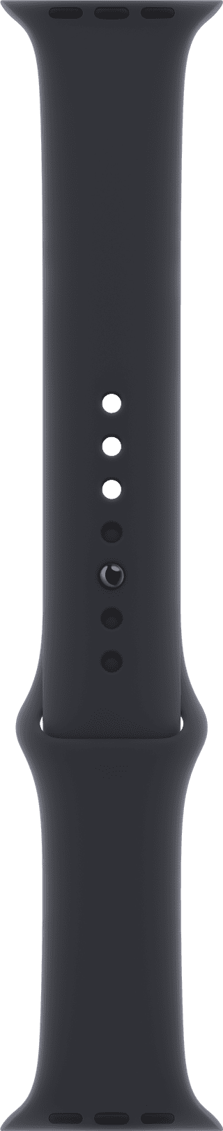 Apple Watch 44/45/46mm Silicone Watch Strap Sport Midnight - M/L