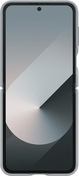 Samsung Galaxy Z Flip 6 Back Cover Kunstleer Grijs