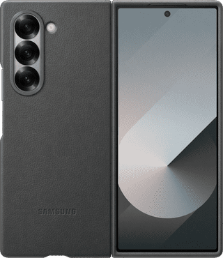 Samsung Galaxy Z Fold 6 Back Cover Similicuir Gris