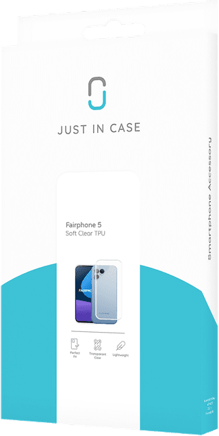 Just in Case Soft Design Fairphone 5 Back Cover Transparent