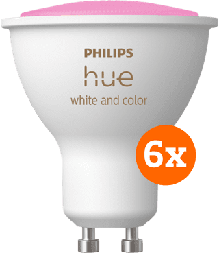 Philips Hue White and Color GU10 6-pack