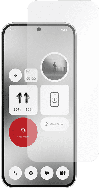 Just In Case Nothing Phone (2a) Tempered Glass Screenprotector Transparant