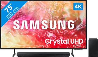 Samsung Crystal UHD 75DU7100 (2024)  + Soundbar