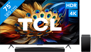 TCL QLED 75C61B (2024) + Soundbar