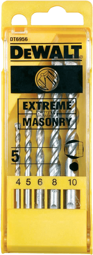 DeWalt 5-piece Extreme Concrete Drill Bits Cassette