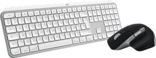 Logitech MX Keys S for Mac AZERTY Blanc + Logitech MX Master 3S for Mac Gris Sidéral