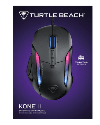 Turtle Beach Kone II Wired Gaming Muis Zwart