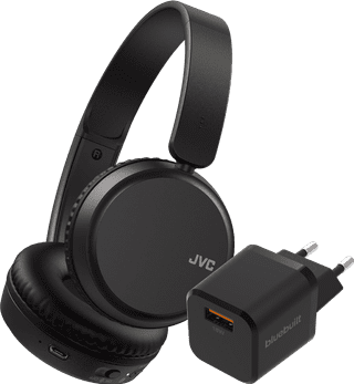 JVC HA-S36W Black + BlueBuilt Quick Charge Charger with USB-A Port 18W Black
