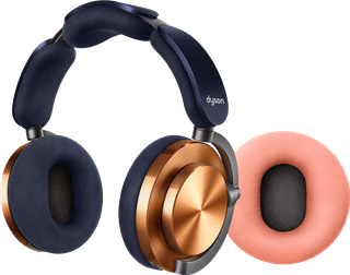 Dyson OnTrac Copper with ear cushion Pink