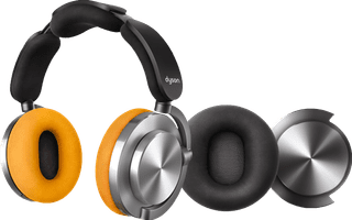 Dyson OnTrac Aluminum + ear cushion Black + ear cup Black