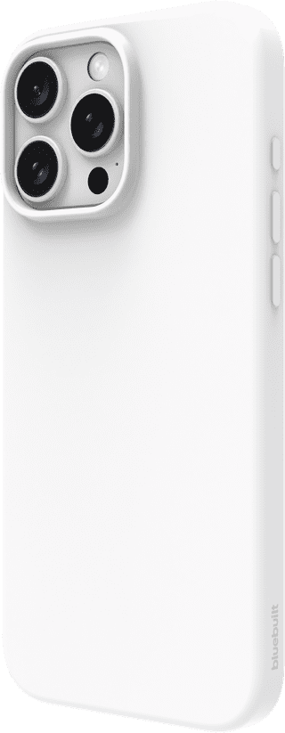 BlueBuilt Back Cover iPhone 16 Pro Max White + Privacy Filter Screen Protector Glass