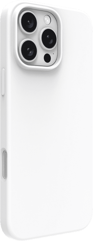 BlueBuilt Back Cover iPhone 16 Pro Max White + Privacy Filter Screen Protector Glass