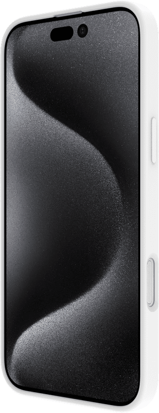 BlueBuilt Back Cover iPhone 16 Pro Max White + Privacy Filter Screen Protector Glass