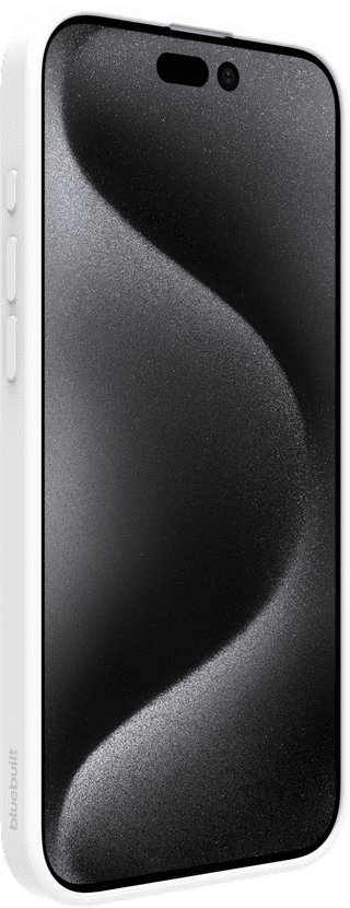 BlueBuilt Back Cover iPhone 16 Pro Max White + Privacy Filter Screen Protector Glass