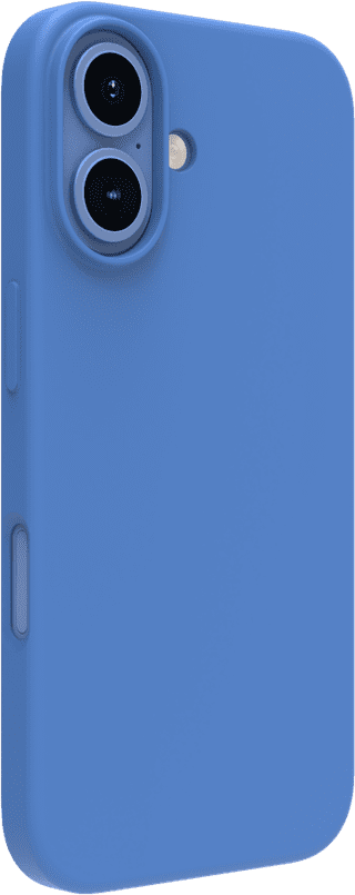 BlueBuilt Back Cover iPhone 16 Blue + Screen Protector Glass