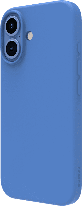 BlueBuilt Back Cover iPhone 16 Blue + Screen Protector Glass