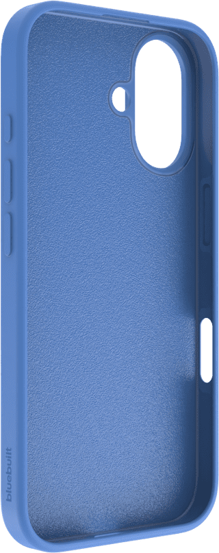 BlueBuilt Back Cover iPhone 16 Blue + Screen Protector Glass
