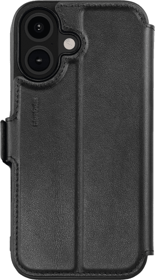 BlueBuilt Apple iPhone 16 Book Case Leer Zwart