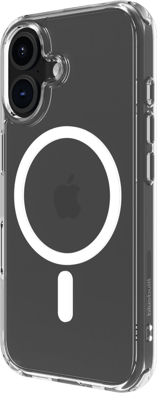 BlueBuilt Protective Back Cover met MagSafe iPhone 16 Transparant