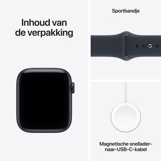 Apple Watch SE 3 44mm Midnight Sport Band S/M