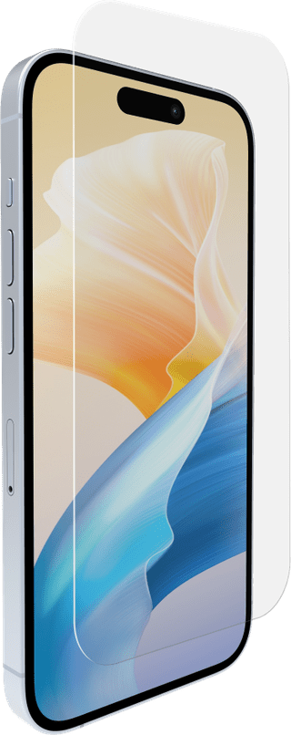BlueBuilt Back Cover iPhone 16 Pro Wit + Screenprotector Glas Duo Pack