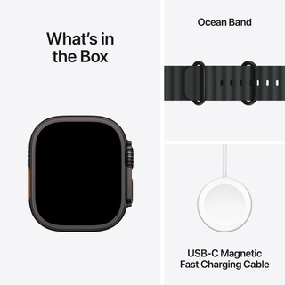 Apple Watch Ultra 2 4G 49mm Zwart Ocean Band Zwart