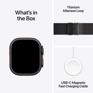 Apple Watch Ultra 2 4G 49mm Zwart Milanese Band L