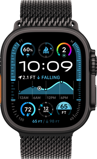Apple Watch Ultra 2 4G 49mm Zwart Milanese Band L
