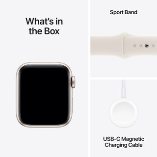 Apple Watch SE 2024 40mm Starlight Sportband M/L