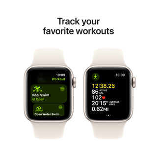 Apple Watch SE 2024 40mm Starlight Sportband M/L